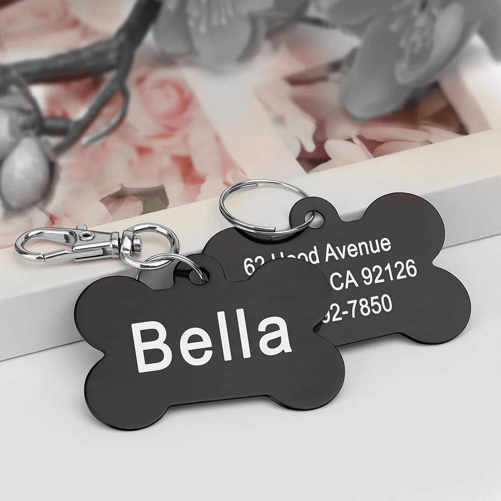 Personalized Bone-Shaped Pet ID Tags