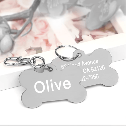 Personalized Bone-Shaped Pet ID Tags