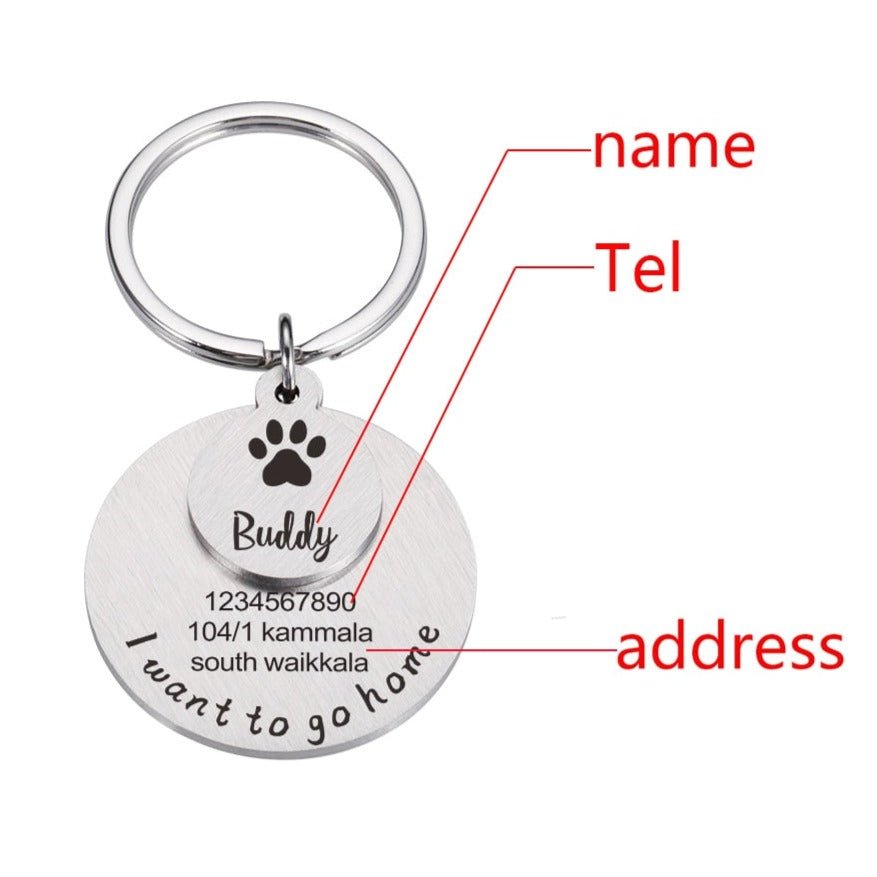 Custom Pet Tag - Secure Contact Details - DOGGEAR