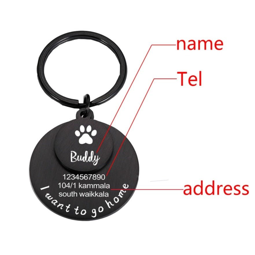 Custom Pet Tag - Secure Contact Details - DOGGEAR