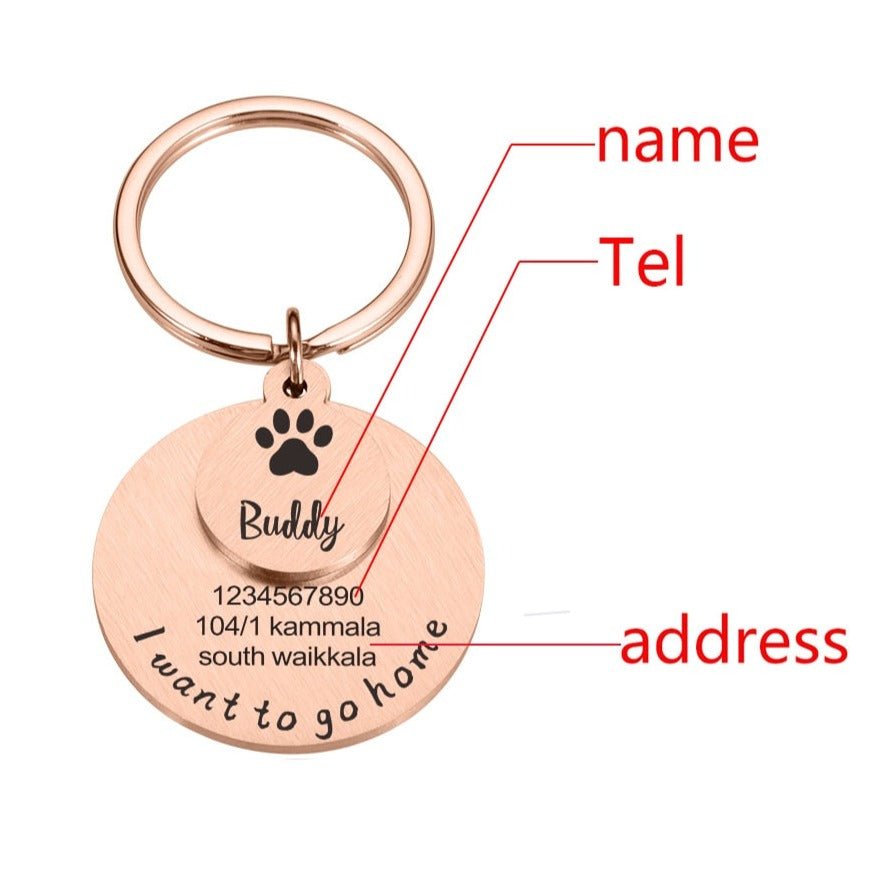 Custom Pet Tag - Secure Contact Details - DOGGEAR