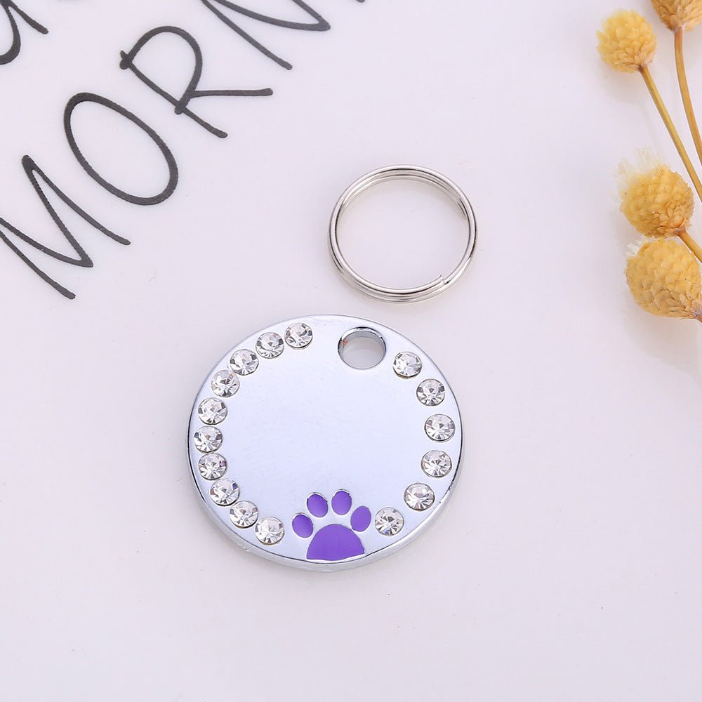 Studded Elegance: Personalized Pet Tag - DOGGEAR