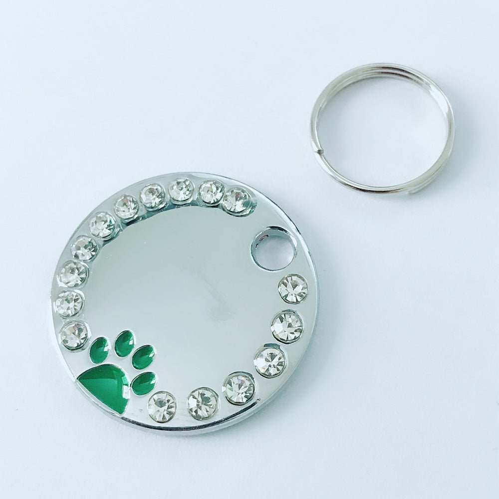 Studded Elegance: Personalized Pet Tag - DOGGEAR